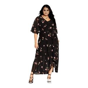City CHIC Petal Maxi Dress - petal